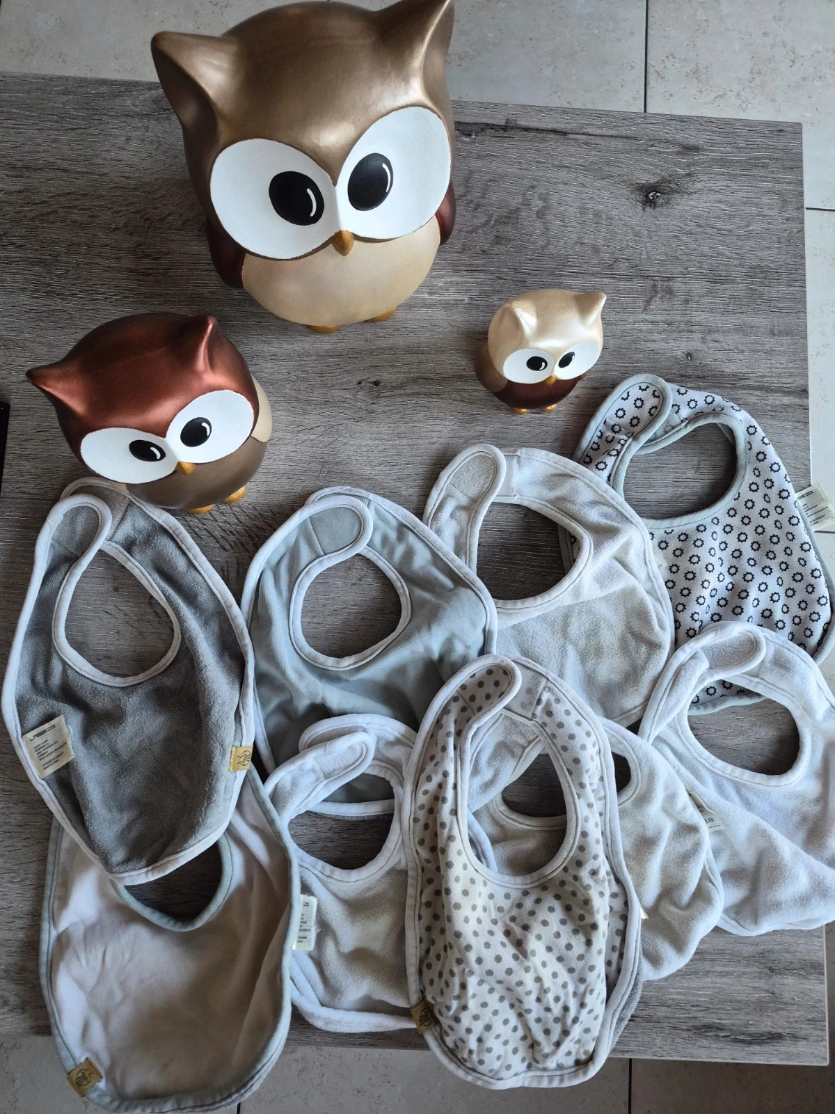 9x babyslabbetjes Lässig